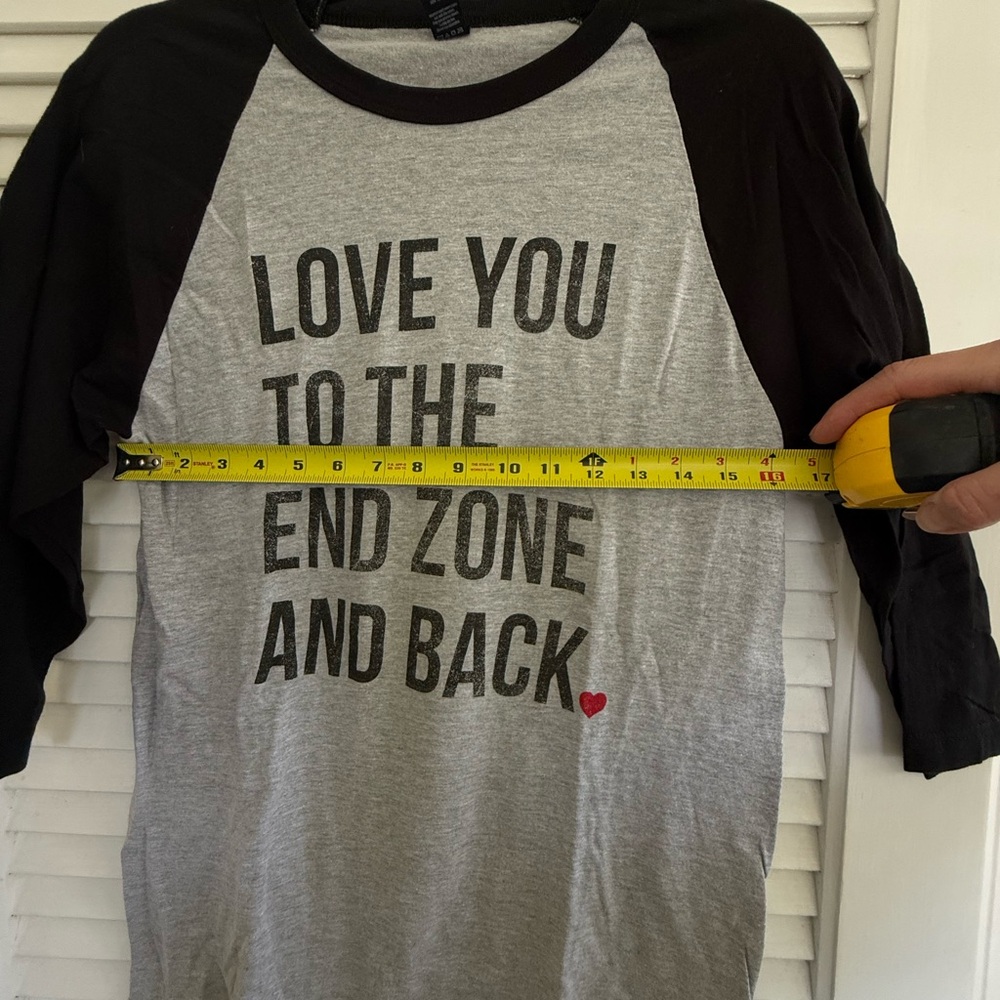 Football Raglan Tee 3/4” - Picture 3 of 7